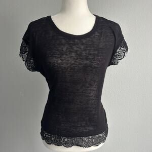 Maison jules size s black top lace